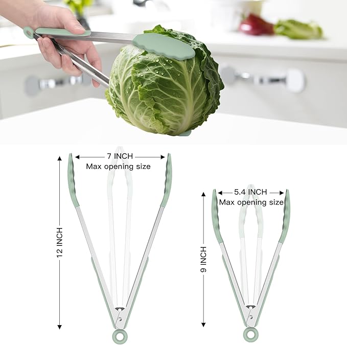 Hotec Premium Stainless Steel Locking Kitchen Tongs - Image 8