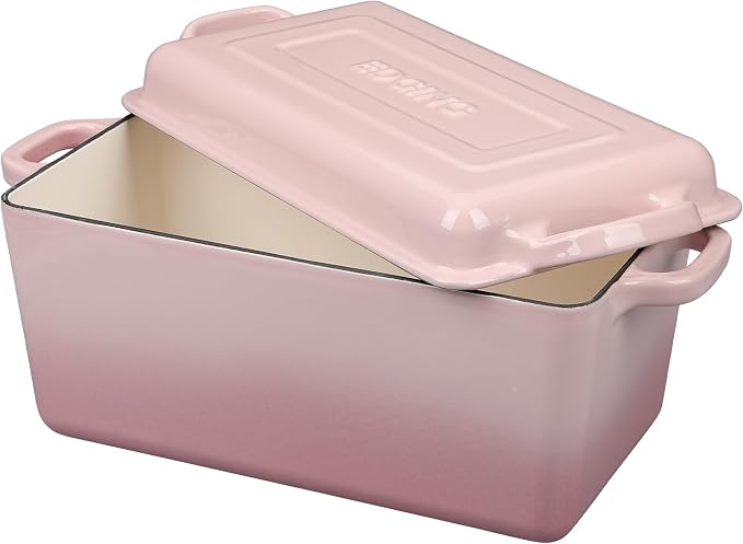 EDGING CASTING Enameled Cast Iron Dutch Oven, Oblong Bread Oven - Image 5