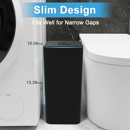 Naisu 2 Pack 4 Gal Bathroom Trash Can - Image 3