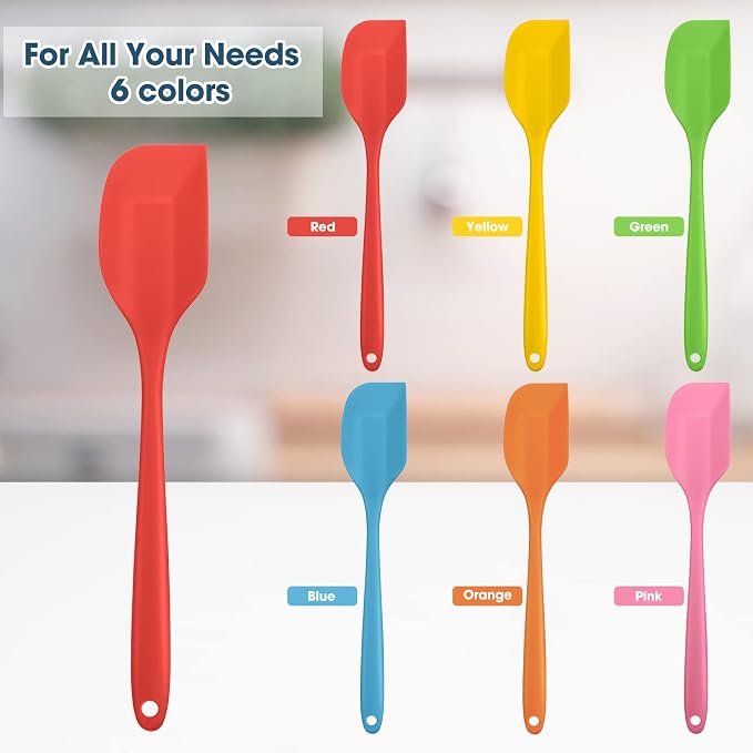 Irenare 24 Pcs Silicone Spatulas 11 Inch Large Rubber Spatulas Heat Resistant - Image 4