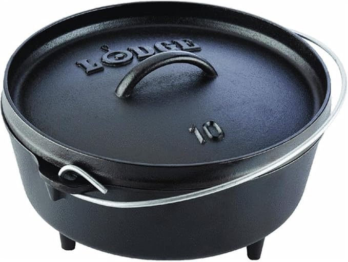 Lodge 4 Quart Pre-Seasoned Cast Iron Camp Dutch Oven by Lodge