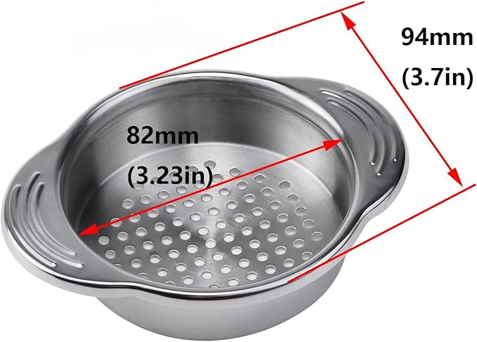 Antrader 4.5- Inch Stainless Steel Strainer, Kitchen Colander - Image 4