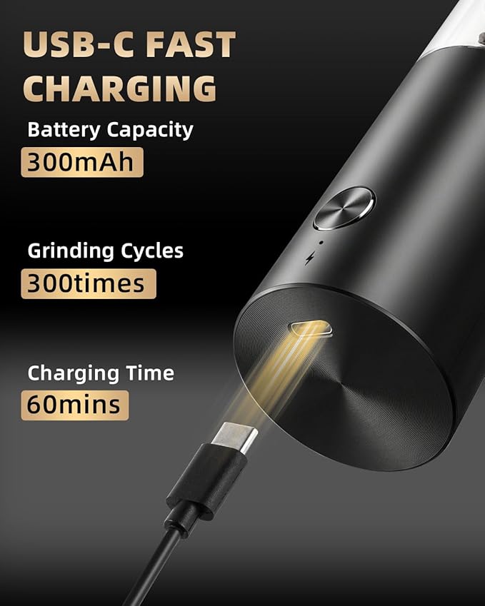 Electric Salt and Pepper Grinder Set Rechargeable, Automatic Salt and Pepper - Image 4