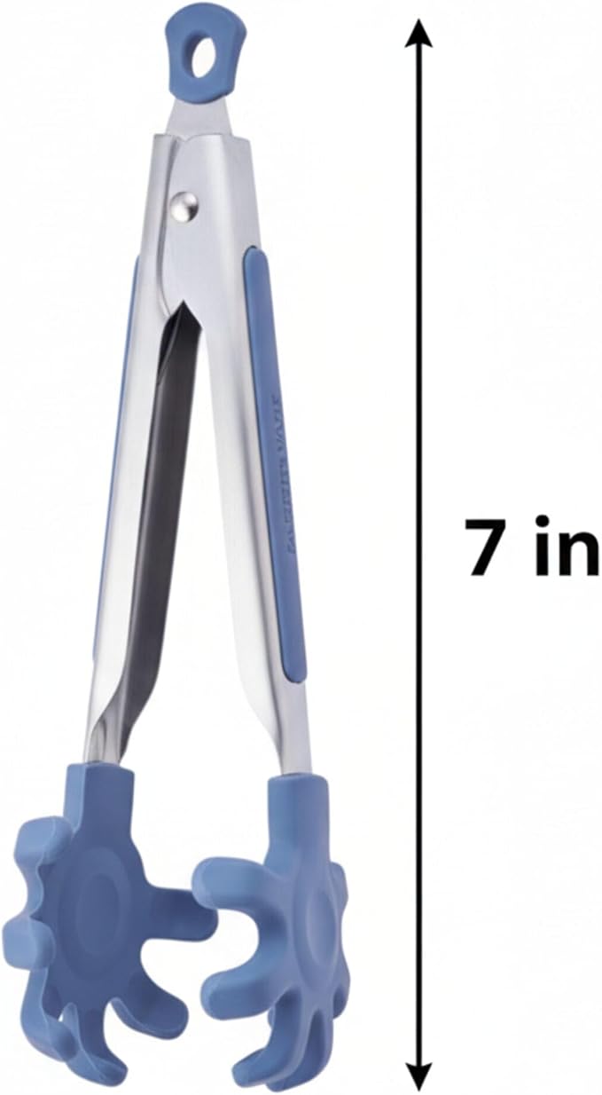 Farberware Mini Kitchen Tongs, Silicone Tips, Flexible Grip Handles, Locking - Image 7