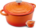 Enameled Cast Iron Dutch Oven - 7QT Pot by WOKINS