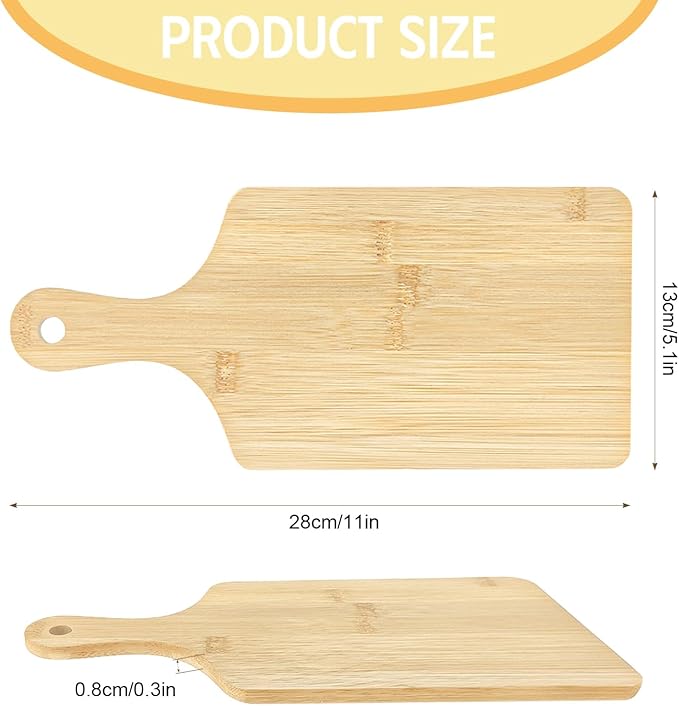 50 PCS Cutting Board Bulk Wood Chopping Board Laser Engraving Serving Board - Image 2