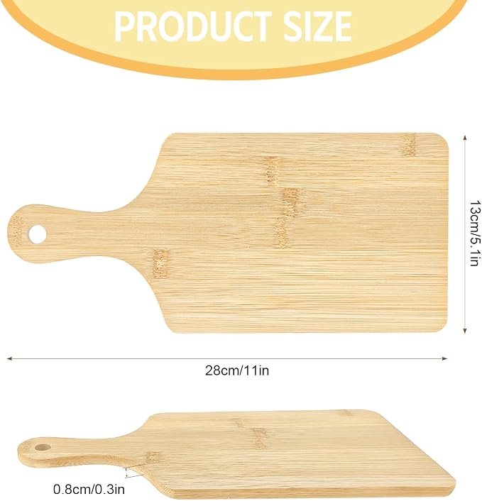 25 PCS Cutting Board Bulk Wood Chopping Board Laser Engraving Serving Board - Image 2