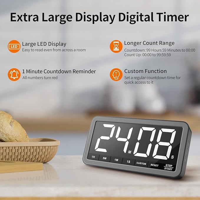 VOCOO Digital Kitchen Timer - Image 2