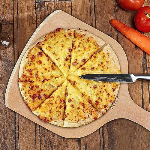 2 Pack Wooden Pizza Peel, 12 inch Paddle Set