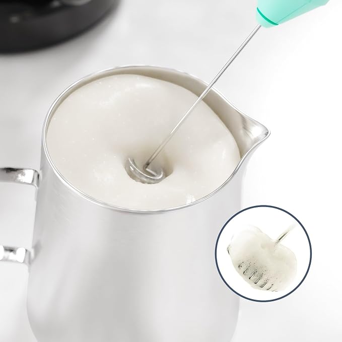 Powerful Milk Frother Handheld Foam Maker, Mini Whisk Drink Mixer - Image 2