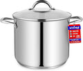 Stainless Steel Stockpot with Tempered Glass Lid 14 Quart, Durable 18/0 by Unknown