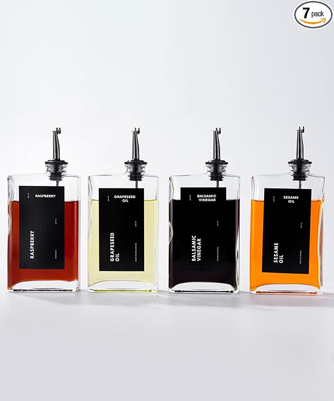 APT 1101 Olive Oil Dispenser for Kitchen, Cooking Oil and Vinegar Dispenser Set by APT1101