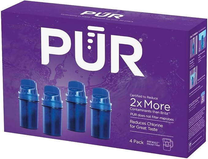 PUR Water Pitcher & Dispenser Replacement Filter 4-Pack, Genuine PUR Water - Image 8