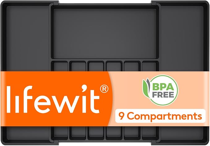 Lifewit Silverware Drawer Organizer, Expandable Utensil Tray by Lifewit