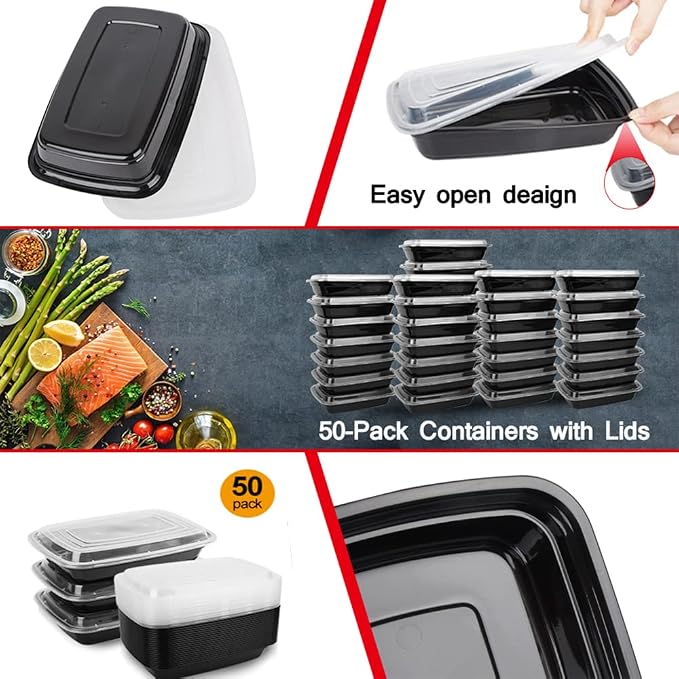 Reusable Food Prep Containers, Meal Dishwasher Safe - Image 6