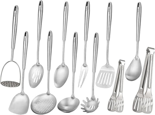 18/10 Stainless Steel Kitchen Utensils Set by Standcn