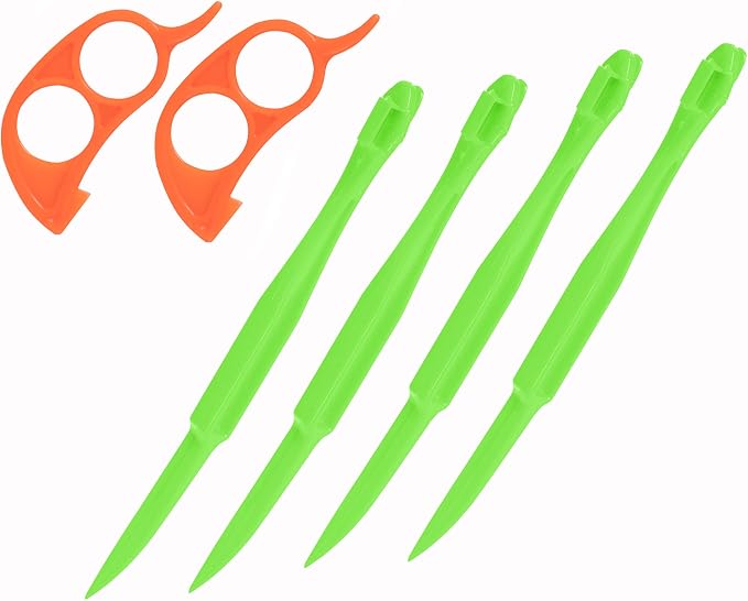 Soft Home Premium Plastic Orange Peeler Lemon Citrus Peel Cutter Vegetable by Soft+Home
