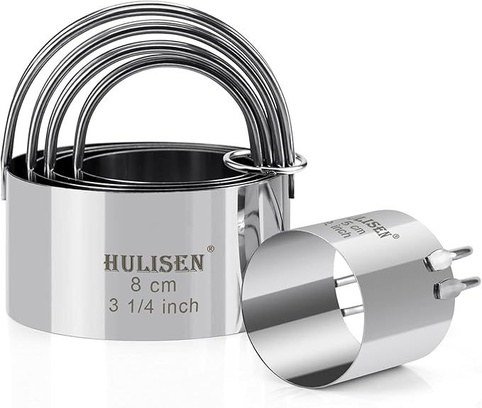 HULISEN Biscuit Cutter Set, Round Cookies Cutter by HULISEN