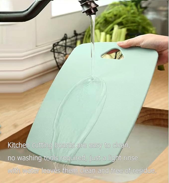 Cutting Boards for Kitchen, Plastic Cutting Board Set of 3, Thick Chopping - Image 5