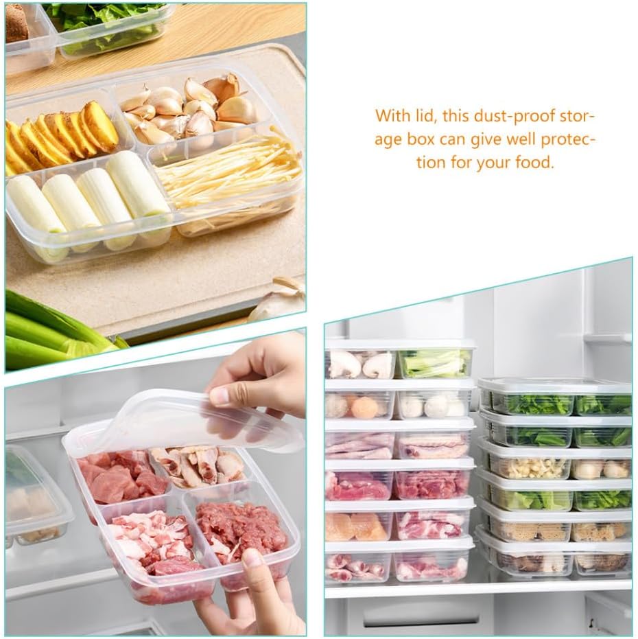 Cabilock 2 Pack PP Food Storage Containers for Refrigerator with Lids