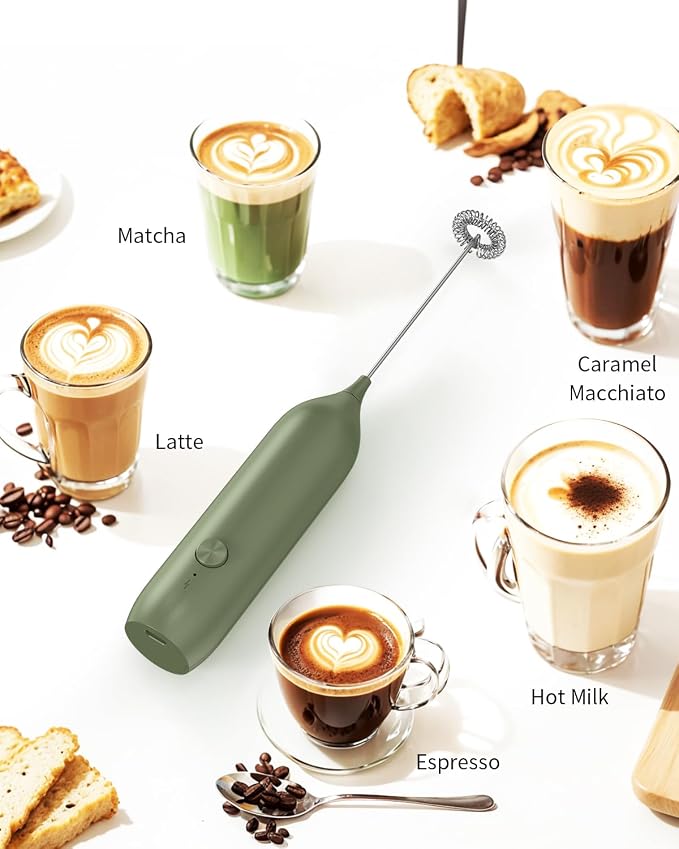 CIRCLE JOY Rechargeable Milk Frother Handheld - Image 7