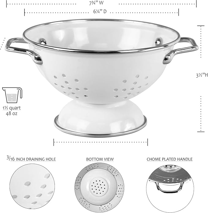 Reston Lloyd Calypso Basics Powder Coated Enameled Colander - Image 4