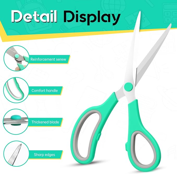 Scissors 8.5 Inch scissors all purpose - Image 3