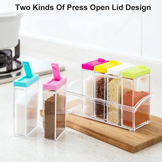 12 PCS Colorful Spice Shaker Jars, Salt and Pepper Shakers Set, Seasoning - Image 3