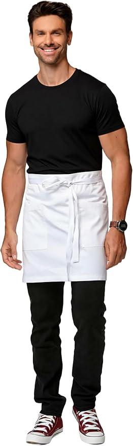 Unisex Waist Apron Half Bistro Apron Server Aprons - Image 5