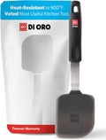 DI ORO Mini Silicone Spatula - Egg & Cookie Turner, 600F Heat