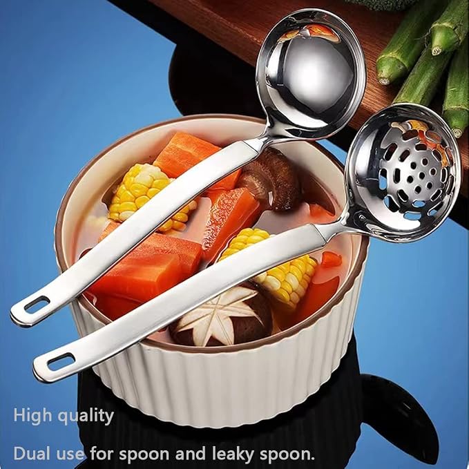 Collfa Small Soup Ladle Metal SUS304 Stainless Steel Ladles Spoon And Slotted - Image 4