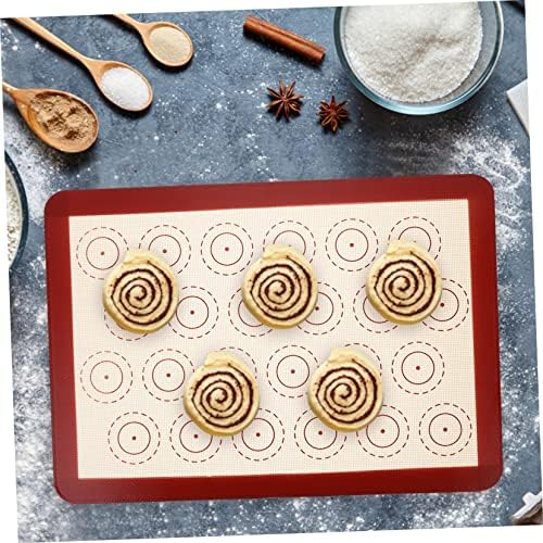 Red Silicone Macaron Baking Mat, Non-stick Heat-resistant Baking Sheet