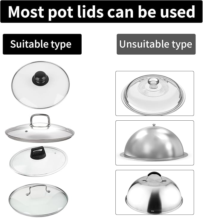 Pot Lid Holder While Cooking, 304 Stainless Steel Spoon Rest - Image 3