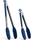 Tongs for Cooking, 600ºF High Heat-Resistant Stainless Steel Kitchen Tongs by EEKEDO