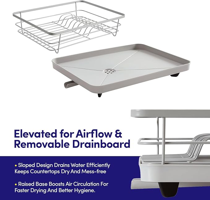 Dish Drying Rack 3 Piece Dish Drainer - Image 4