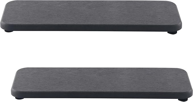 NiuYichee 2 Pcs Water Absorbing Stone Trays, Kitchen/Bathroom Sink Soap Dish by NiuYichee