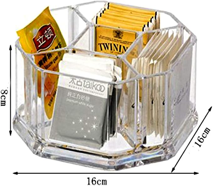 Acrylic Tea Bags Holder Coffee Sugar Bag Case Guest Room Organizer Storage - Image 2