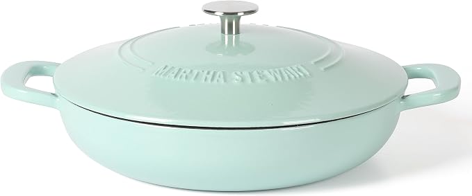 Martha Stewart Gatwick 3.5-Quart Enameled Cast Iron Dutch Oven Braiser – Martha by MarthaStewart