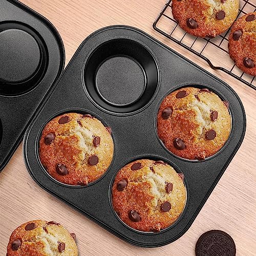 Yomvzake Air Fryer Muffin Pan, 2 Pack Cupcake Molds for Air Fryer