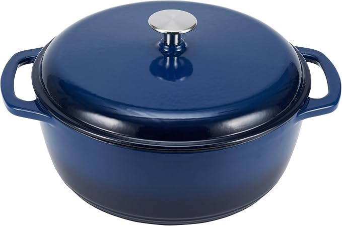 Amazon Basics Enameled Cast Iron Dutch Oven Pot by AmazonBasics