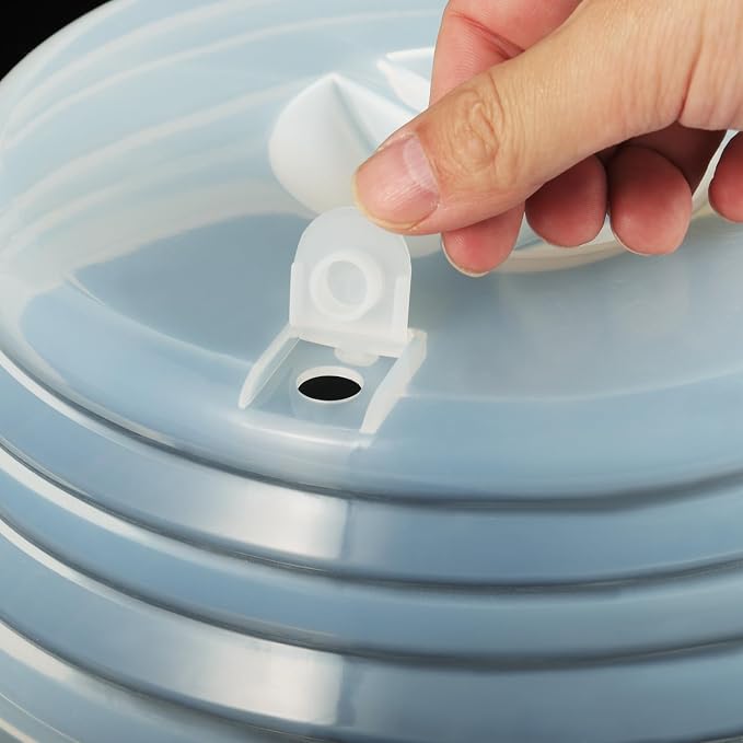 Kichwit Silicone Microwave Plate Cover Collapsible, Dishwasher Safe and BPA Free - Image 4