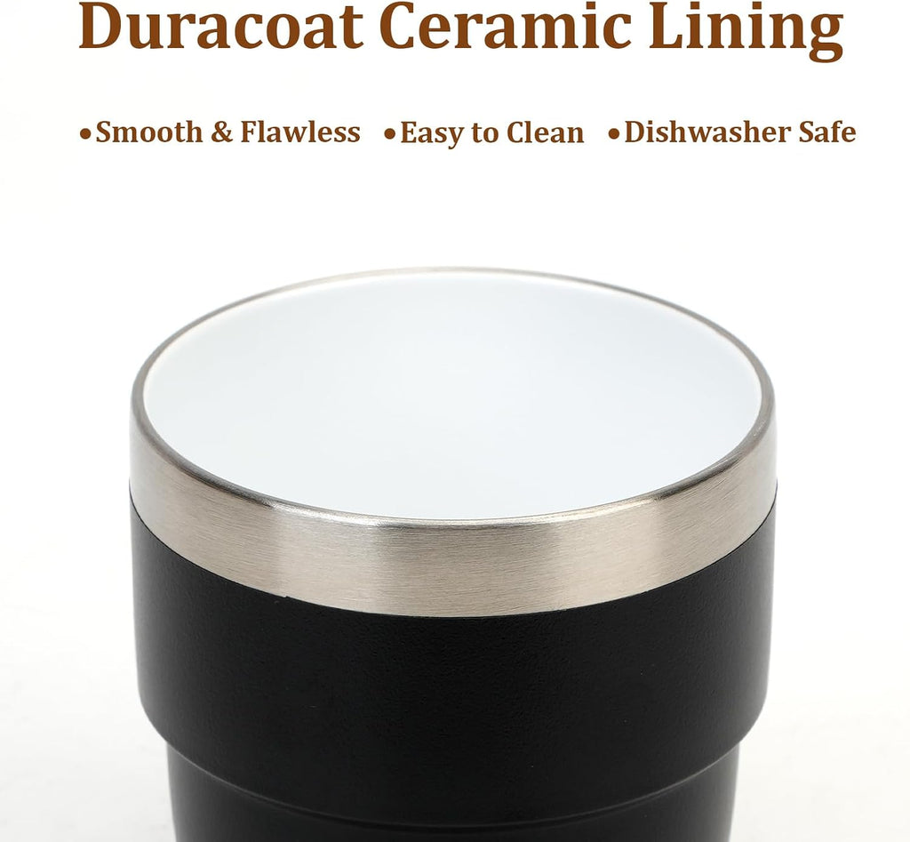 4 oz Espresso/Coffee Cups, Ceramic-Lined Double Wall Vacuum Insulated
