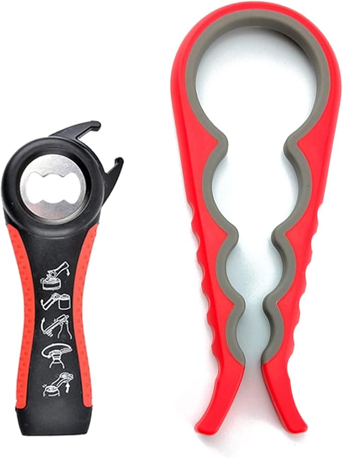 Jar Opener for Seniors with Arthritis, Jar Opener for Weak Hands, 5-in-1 Bottle by GZLT