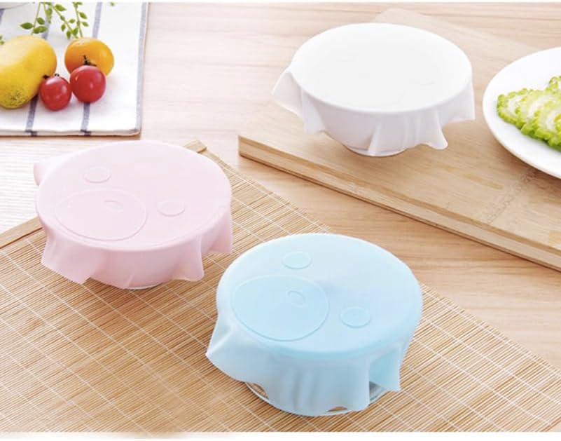 Hemoton Silicone Stretch Lids, Reusable Bowl Covers