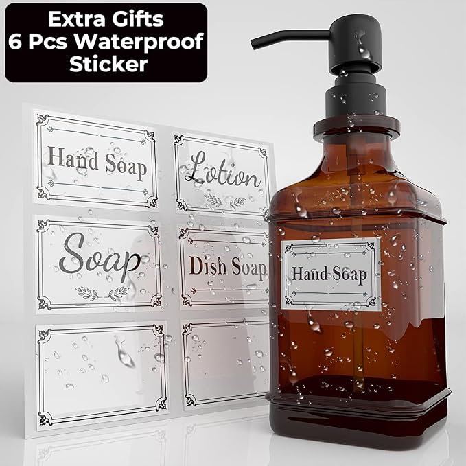 GLADPURE Soap Dispenser 2 Pack, Hand Soap Dispensers - Image 4