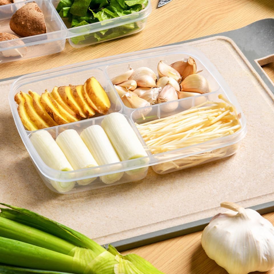 Cabilock 2 Pack PP Food Storage Containers for Refrigerator with Lids