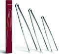 Precision Serrated Non-Slip Tips Cooking Tongs 3 Set, 18/8 Stainless Steel by COOCLAN