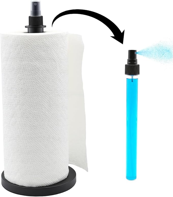 2 in 1 Paper Towel Holder with Spray Bottle, Countertop Paper Towel Holder with by Unknown
