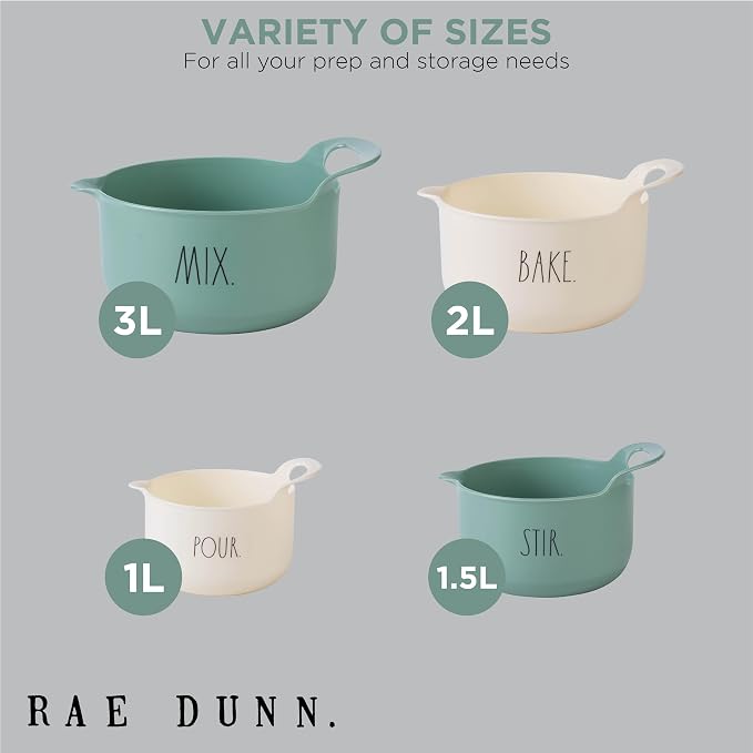Rae Dunn Non-Slip Mixing Bowls - Image 3