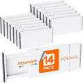 Lifewit 14 Pack 6" High Drawer Dividers 34-56cm/13.5-22" Adjustable Drawer by Lifewit